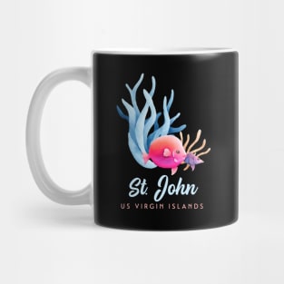 St John US Virgin Islands USVI Coral Reef Fish Mug